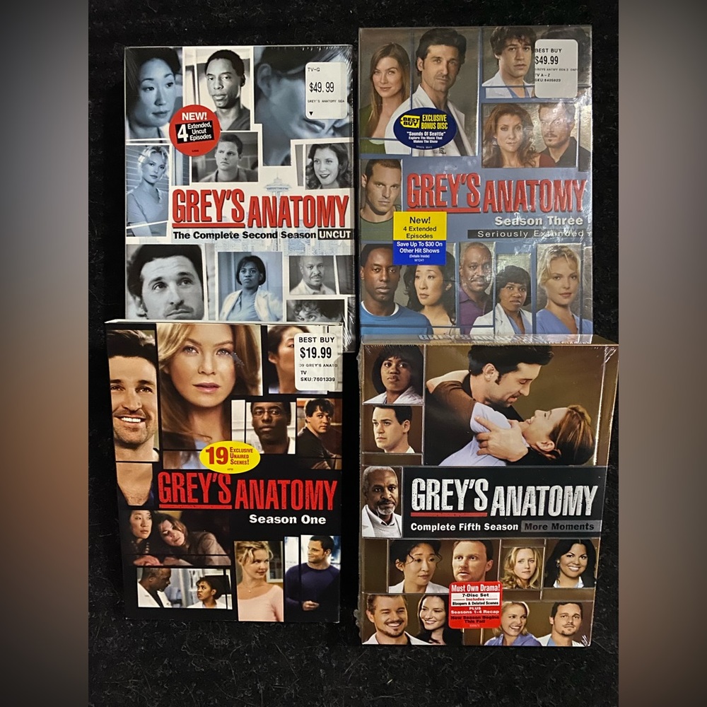 Grey’s Anatomy complete series 1-3, 5 DVD’s NEW